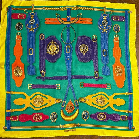 Harnais de Presidents HERMES Silk Scarf - Picture 1 of 5